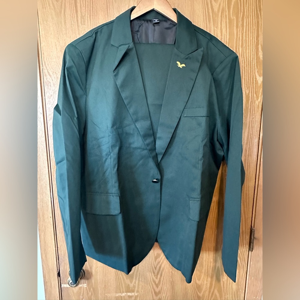 Men’s 4XL Green two-piece suit